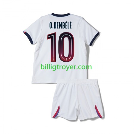 Billige Fotballdrakter Paris Saint-Germain Ousmane Dembele 10 Barn Bortedraktsett 2026/27 Kortermet